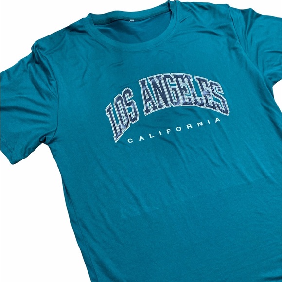 SHEIN green Los Angeles T-shirt size XLarge - Picture 2 of 6